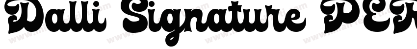 Dalli Signature PERSONAL USE ON字体转换